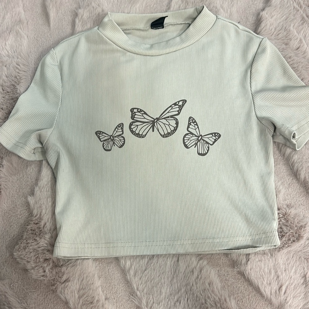Small tan crop top